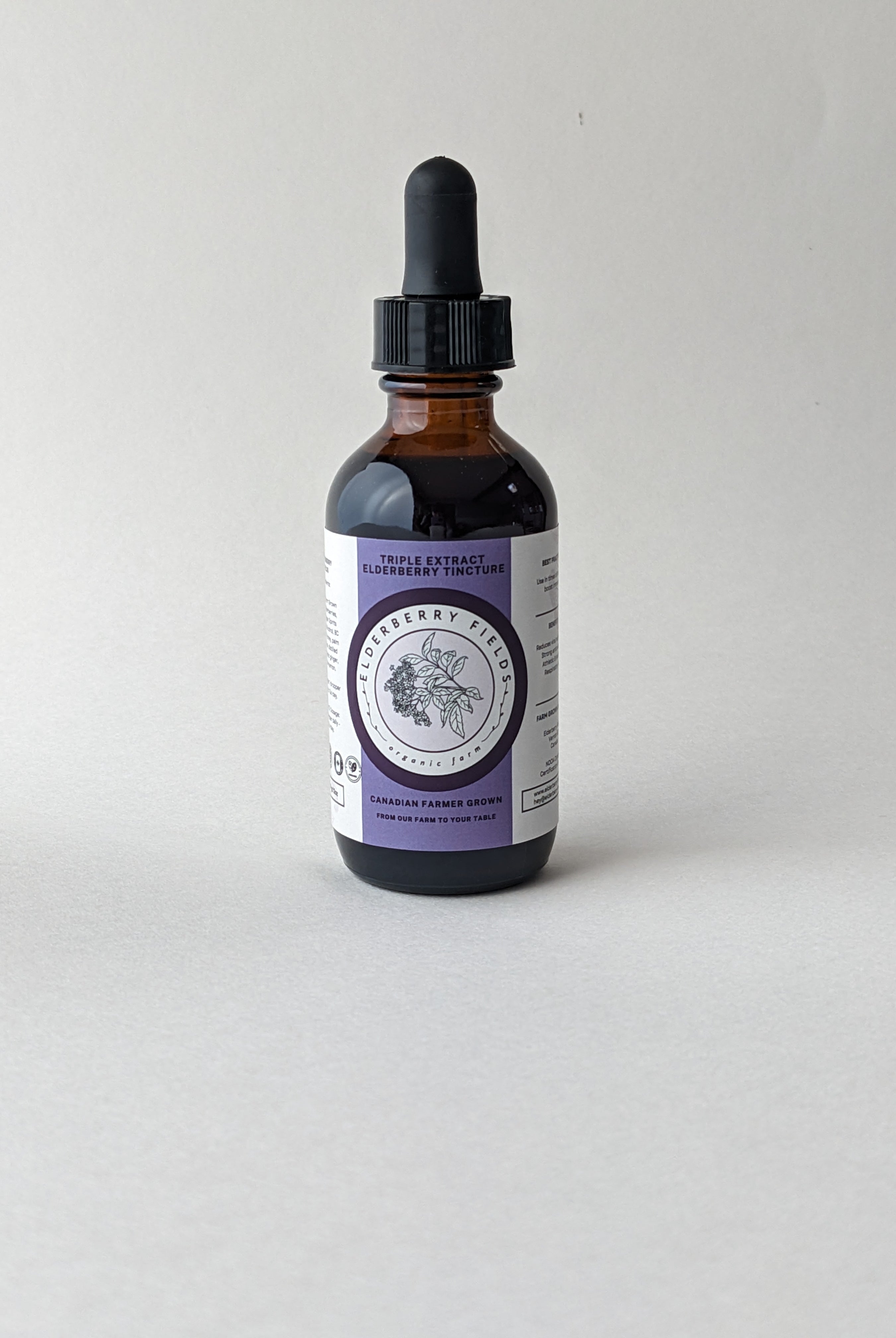 Triple Extract Elderberry Tincture Liquid | 2 fl oz | Elderberry Fields