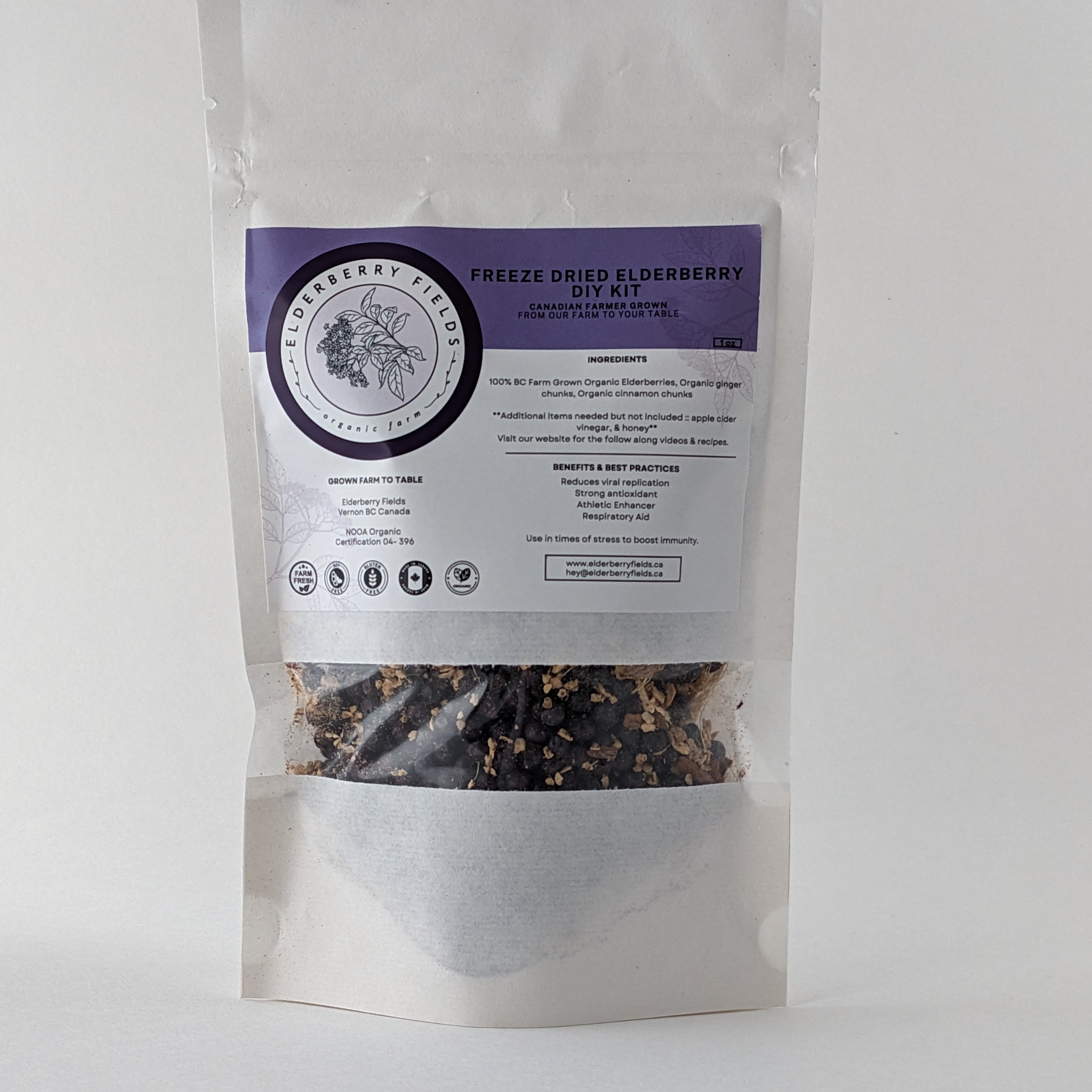 DIY Freeze Dried Elderberry Kit | 16 fl oz | Elderberry Fields