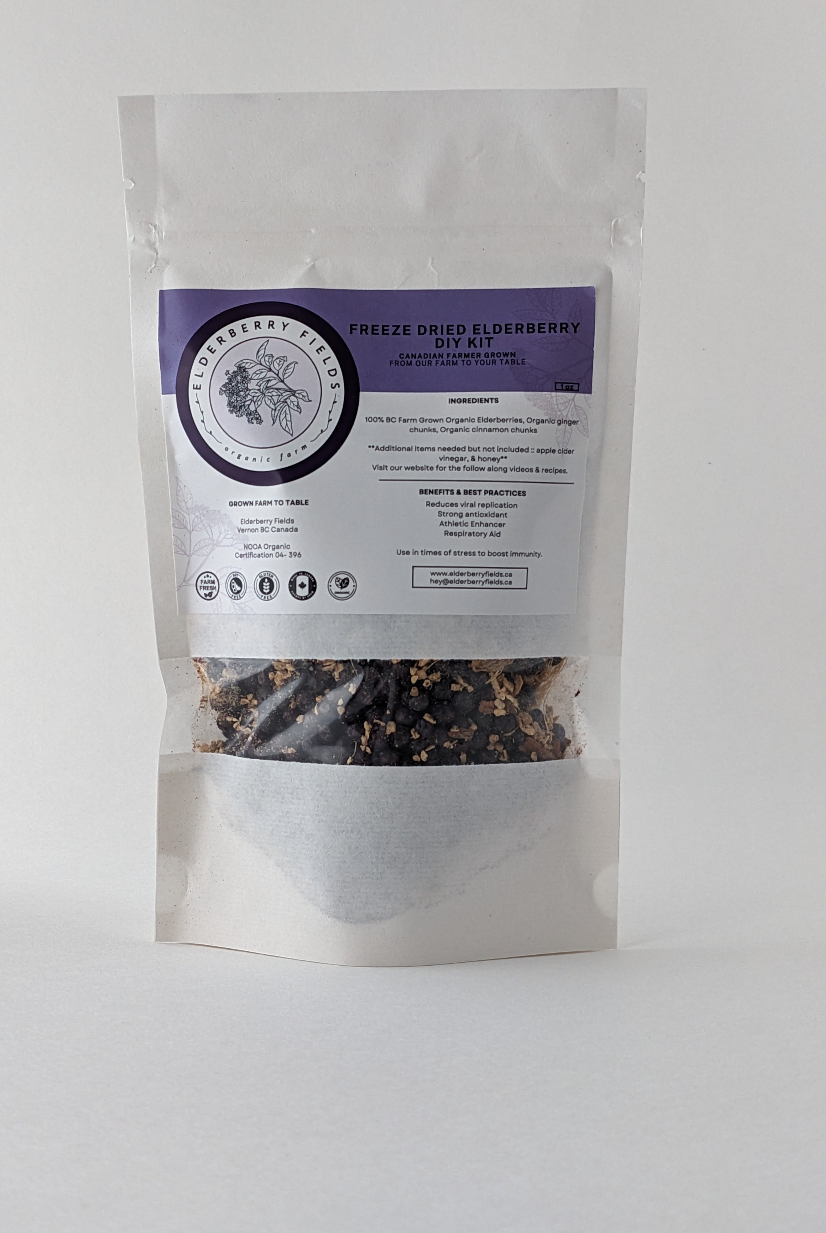 DIY Freeze Dried Elderberry Kit | 16 fl oz | Elderberry Fields
