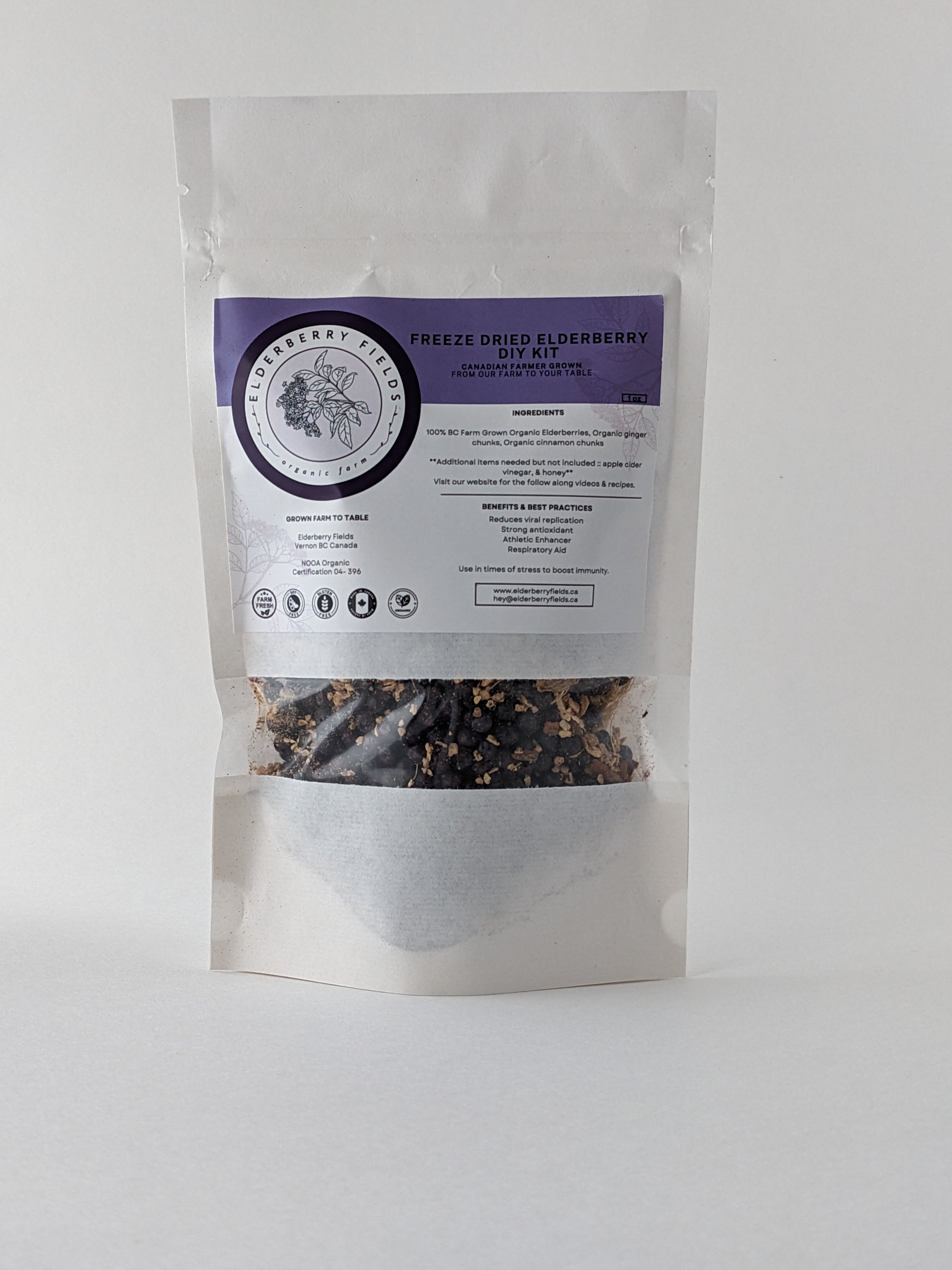 DIY Freeze Dried Elderberry Kit | 16 fl oz | Elderberry Fields