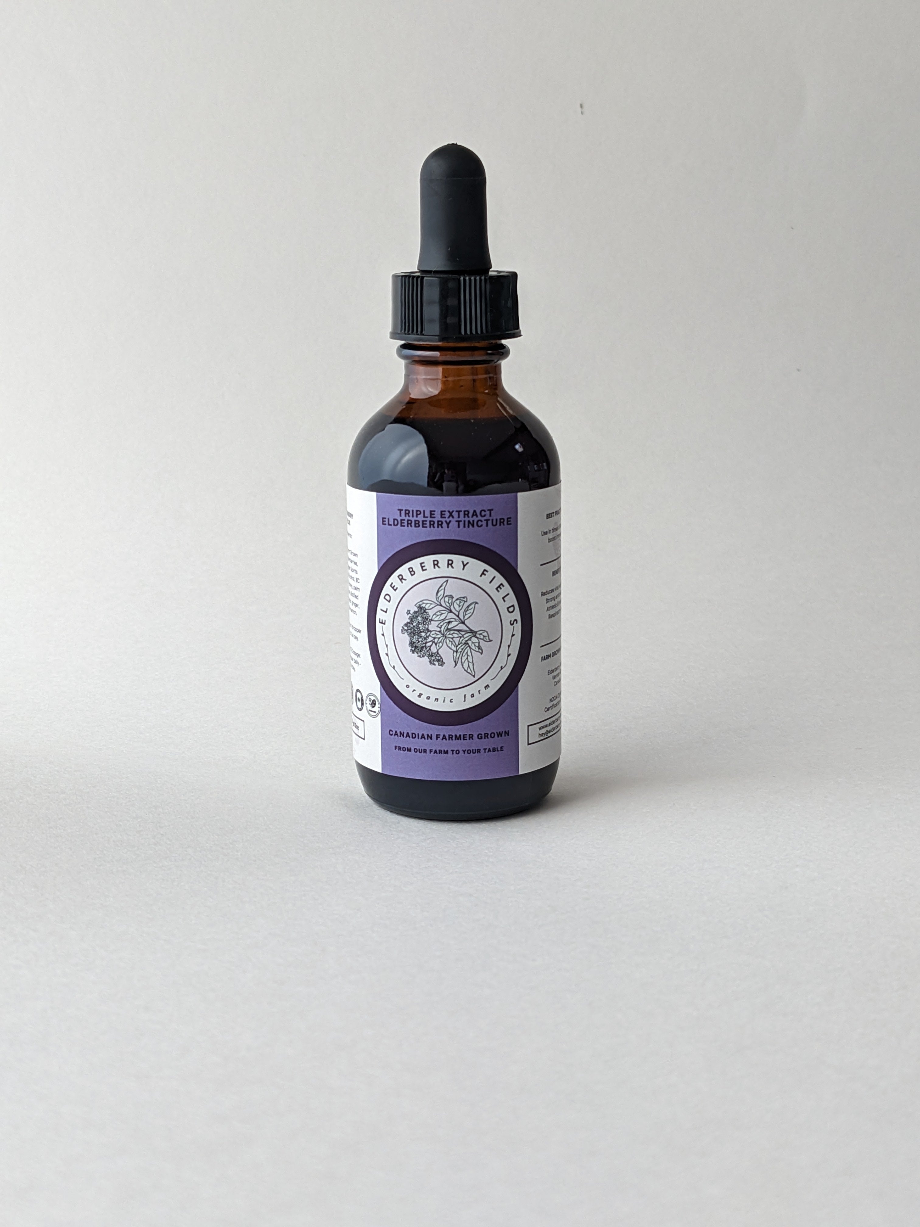 Triple Extract Elderberry Tincture Liquid | 2 fl oz | Elderberry Fields